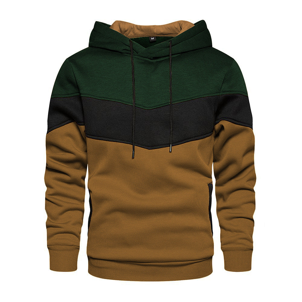 Herren modischer Kapuzenpullover mit geometrischem Farbdesign Drune