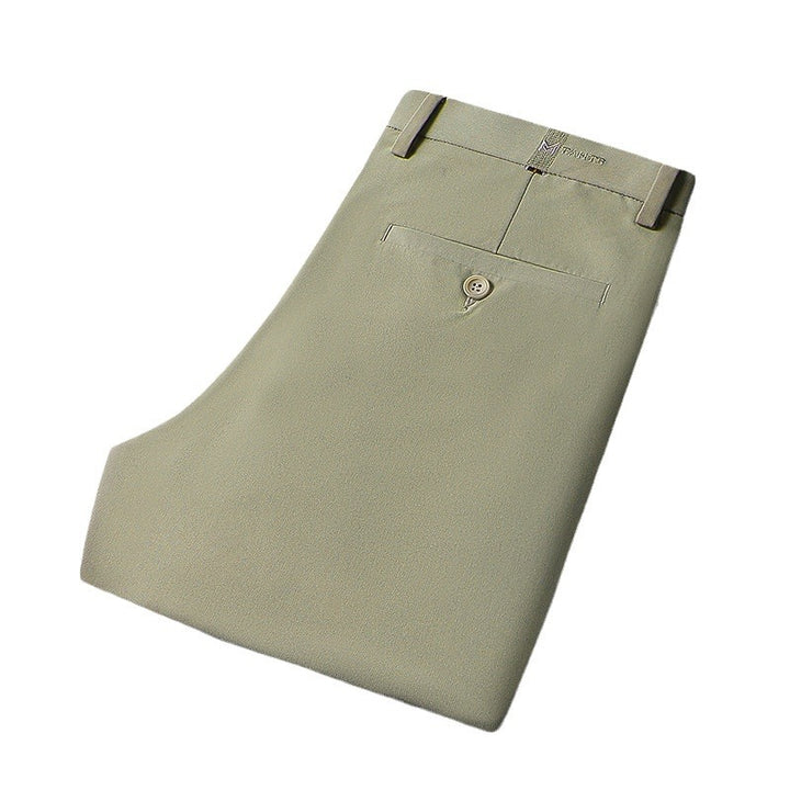 Herren schicke Chinohose mit slim fit Schnitt und elastischer Bund Drune