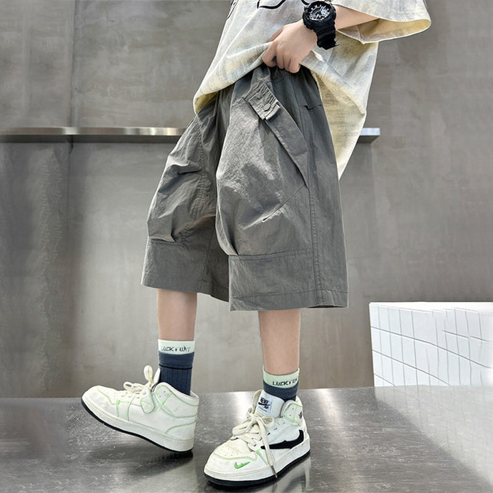 Jungen lässige Cargo-Shorts mit vielseitigen Taschen Drune