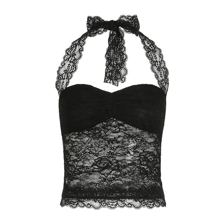 Damen Spitzen-Corsage Top Drune