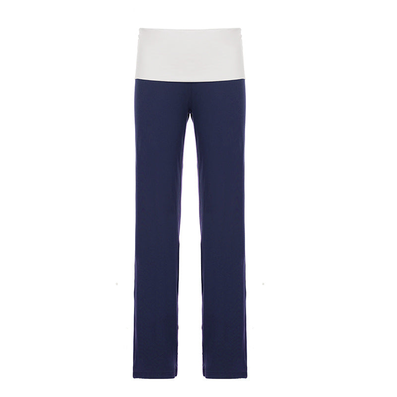Damen Flared-Leggings mit floralem Druck und Hohem Bund Drune
