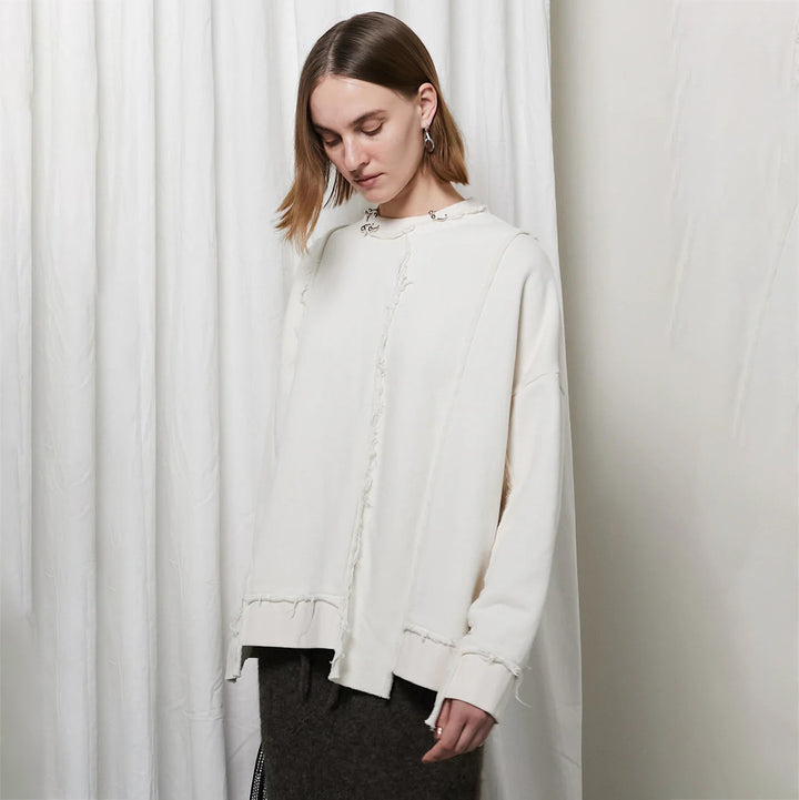 Damen Oversized Sweatshirt mit lässigem Schnitt und trendigen Designelementen Drune