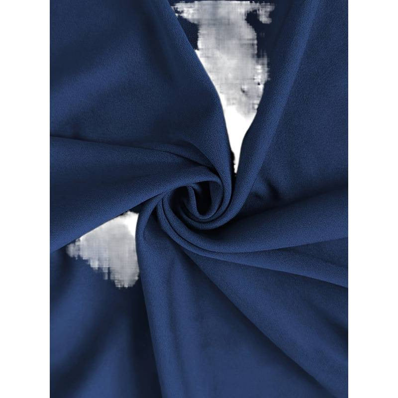 Damen Sommerkleid mit schulterfreier Silhouette und dekorativem Rüschensaum Drune