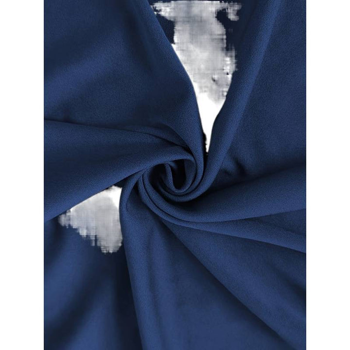Damen Sommerkleid mit schulterfreier Silhouette und dekorativem Rüschensaum Drune