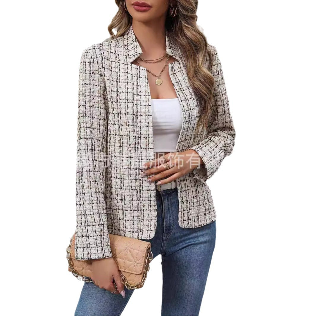 Damen Blazerjacke aus Tweed mit strukturiertem Muster Drune