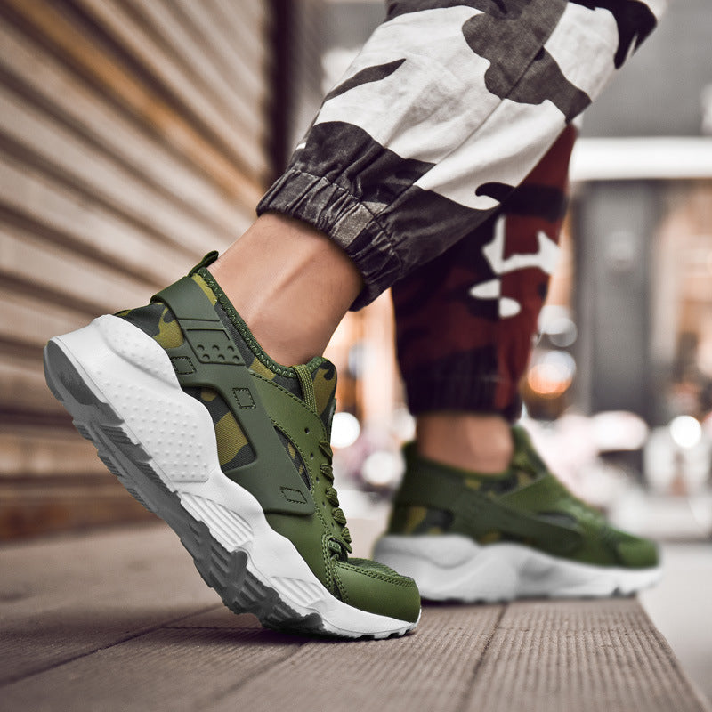 Damen sportliche Sneaker mit atmungsaktiver Oberflächenstruktur und rutschfester Sohle Drune