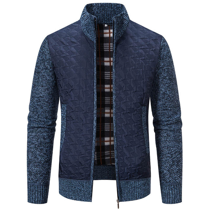 Herren Übergangsjacke mit hohen Kragen und gesteppter Innenseite Drune