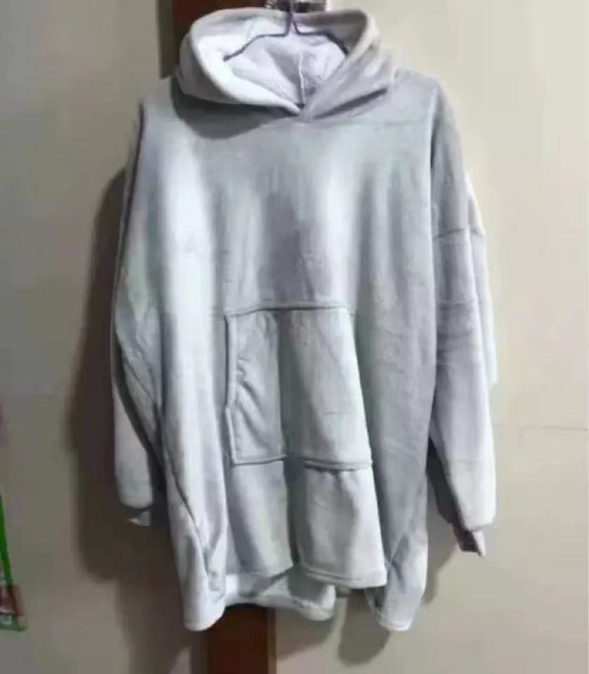 Damen Großer Kapuzenpullover mit kuscheligem Fleece und praktischen Taschen Drune