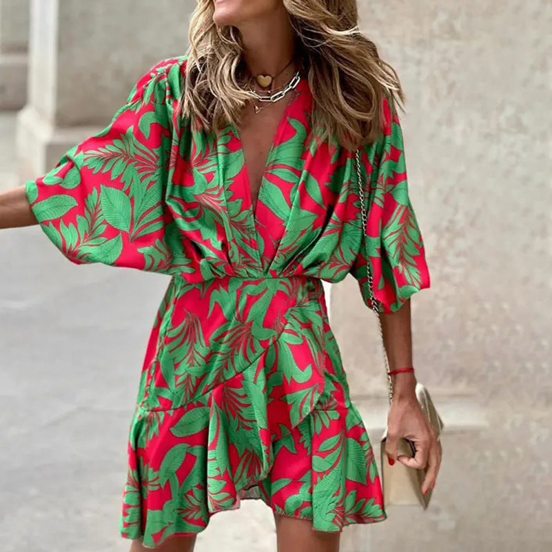 Drune | Elegantes Kleid mit Fledermausärmeln