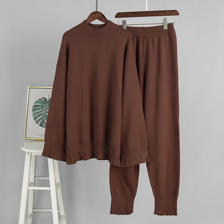 Damen Hochwertiger und atmungsaktiver Wollstoff Drune