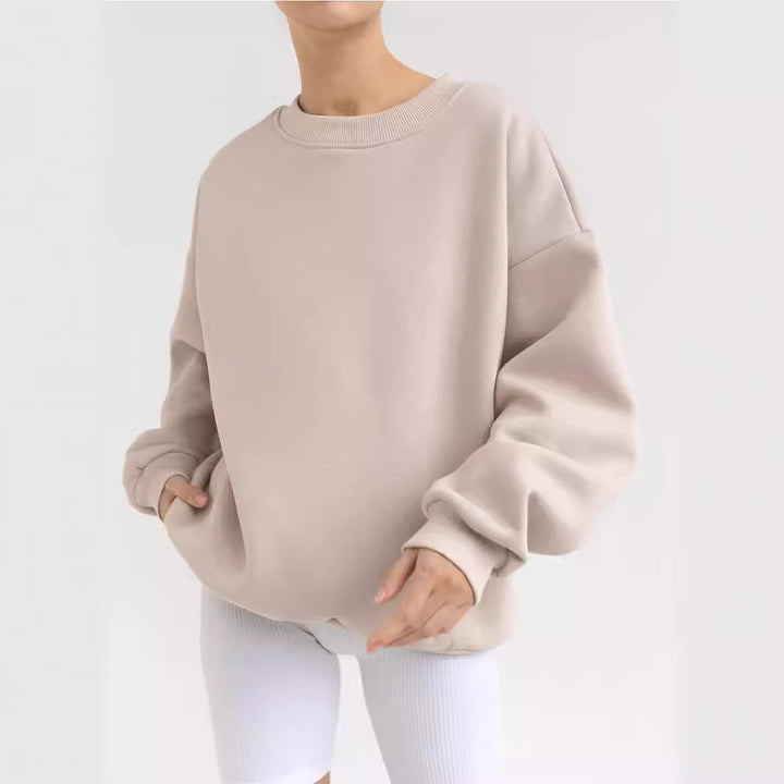 Damen lässiger Oversized Sweatpullover Drune