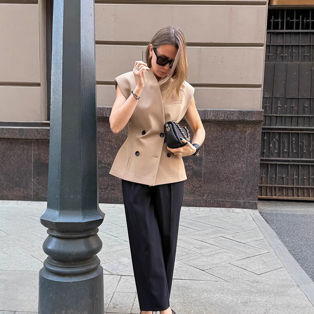 Damen Modischer Blazer mit asymmetrischem Schnitt Drune
