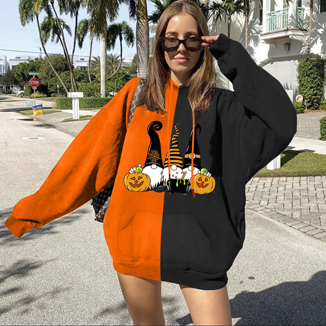 Damen Kapuzenpullover mit Halloween-Motiv Drune