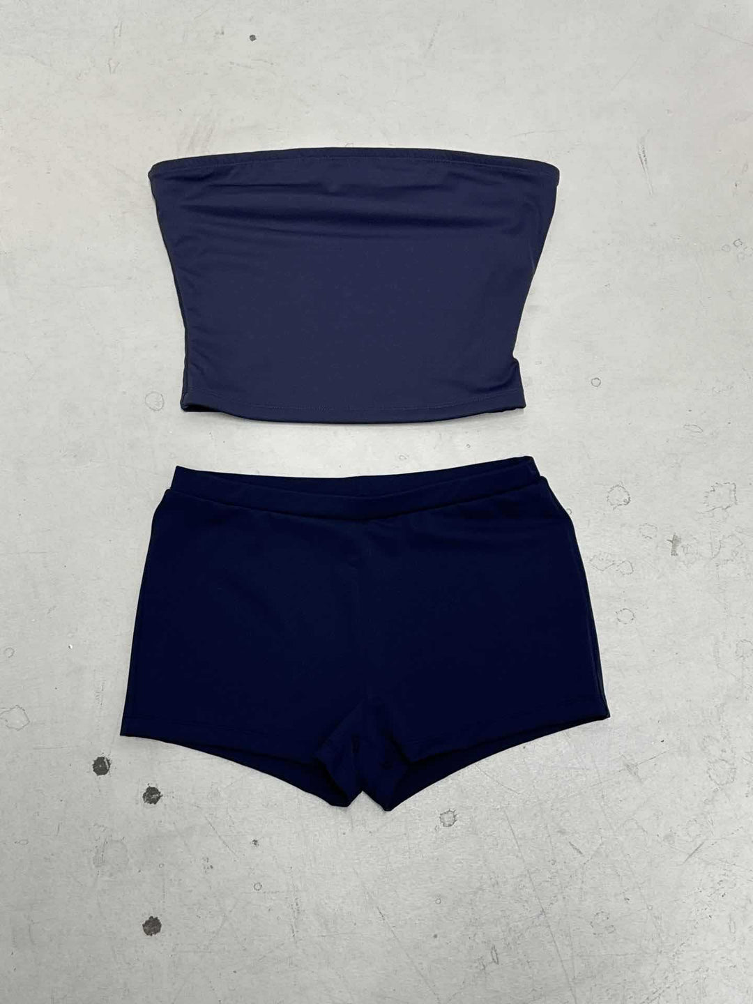 Damen Bandeau-Bikini-Set mit komfortablem Schnitt und hoher Taille Drune