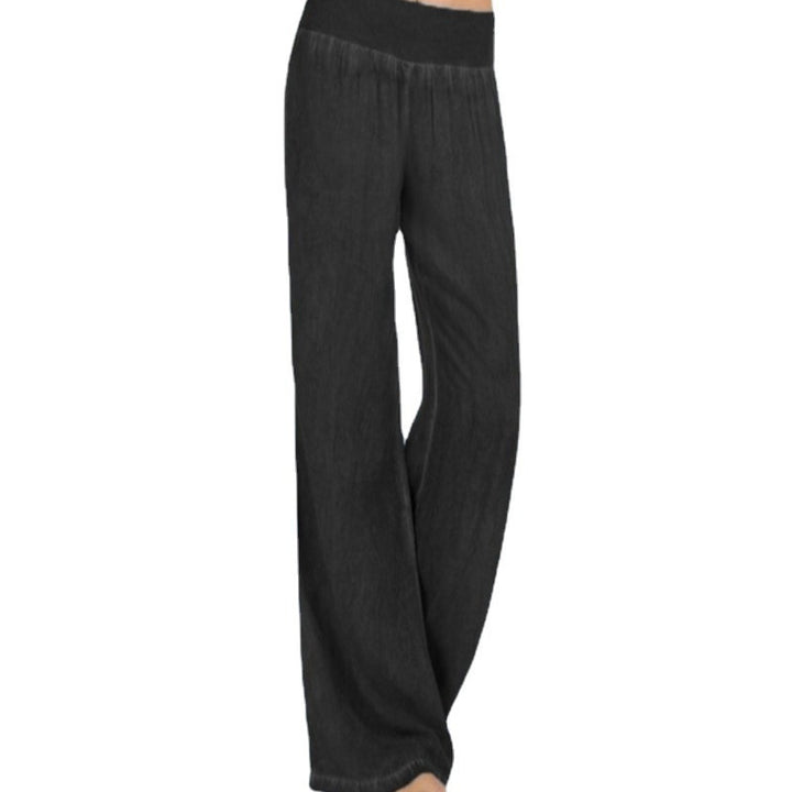 Damen Weite Palazzo-Hose mit komfortablem Bund Drune