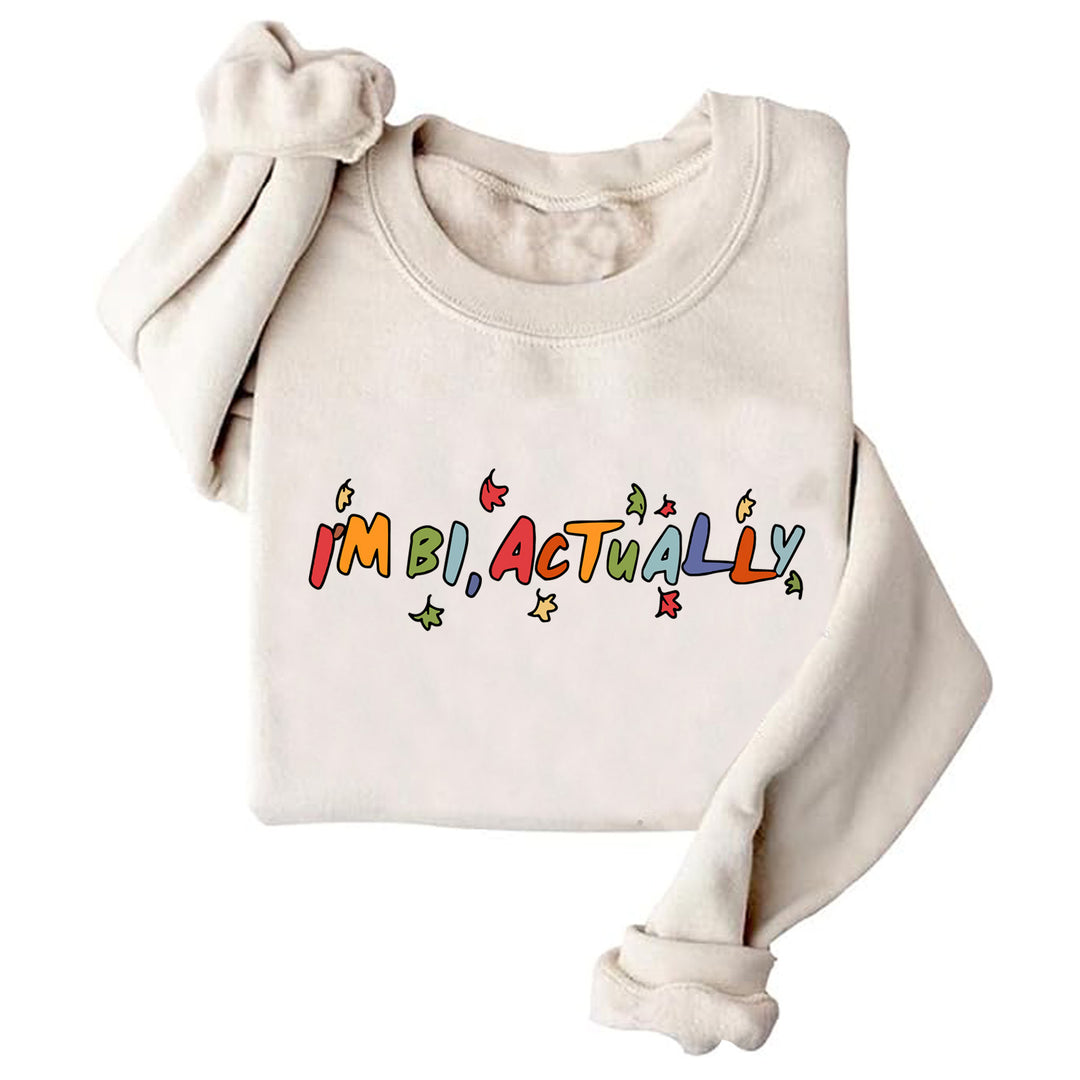 Damen Sweater mit kreativem Druck und lässigem Schnitt Drune