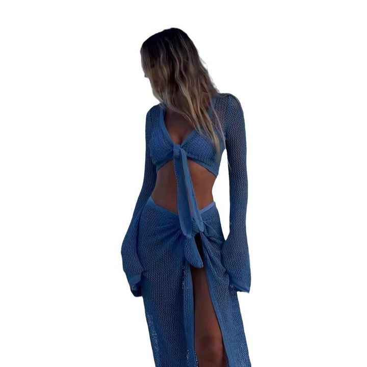 Damen luftiger Häkel-Strandkleid Drune