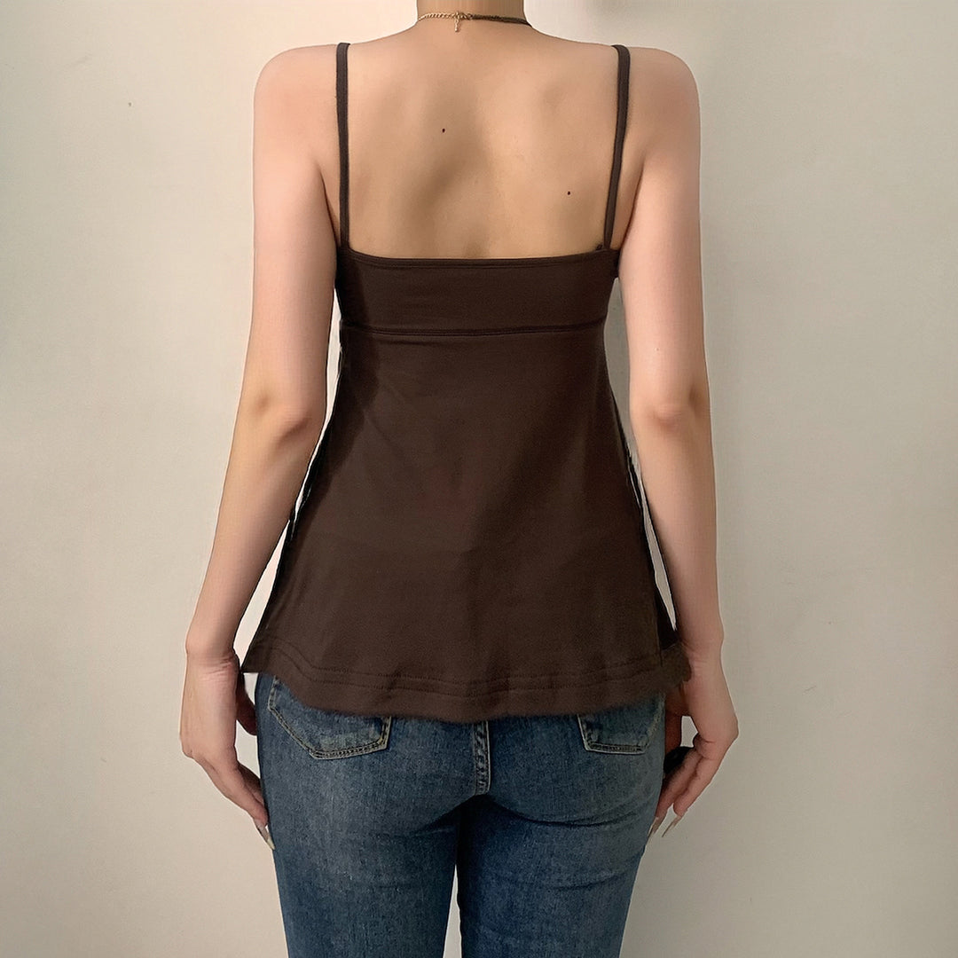 Damen Bustieroberteil mit eleganten Spitzeinsätzen und locker fallendem Schnitt Drune