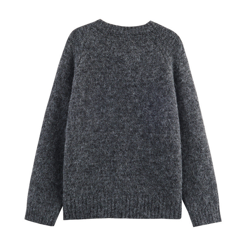 Damen Strickjacke mit buntem Pilzdesign Drune