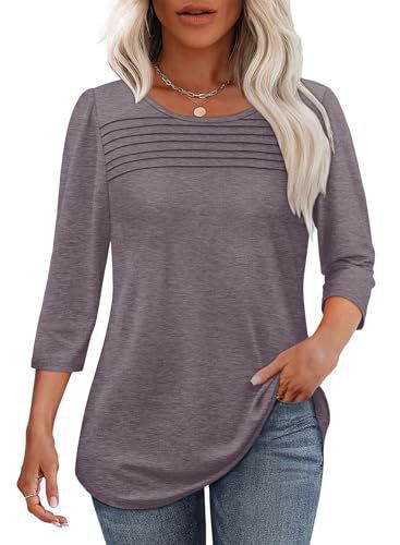 Damen Elegant geschnittenes Oberteil mit gerafften Details Drune
