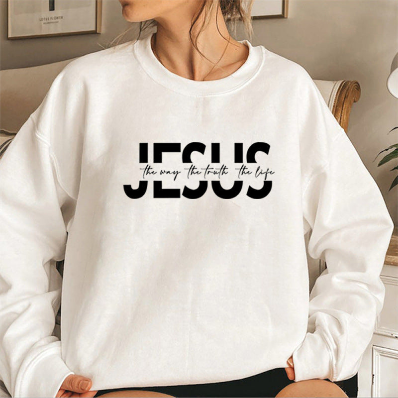 Damen lässiger Sweatshirt mit inspirierendem Spruch und hohem Tragekomfort Drune