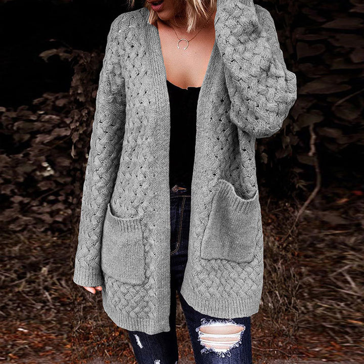 Damen Strickjacke mit strukturiertem Muster und praktischen Taschen Drune