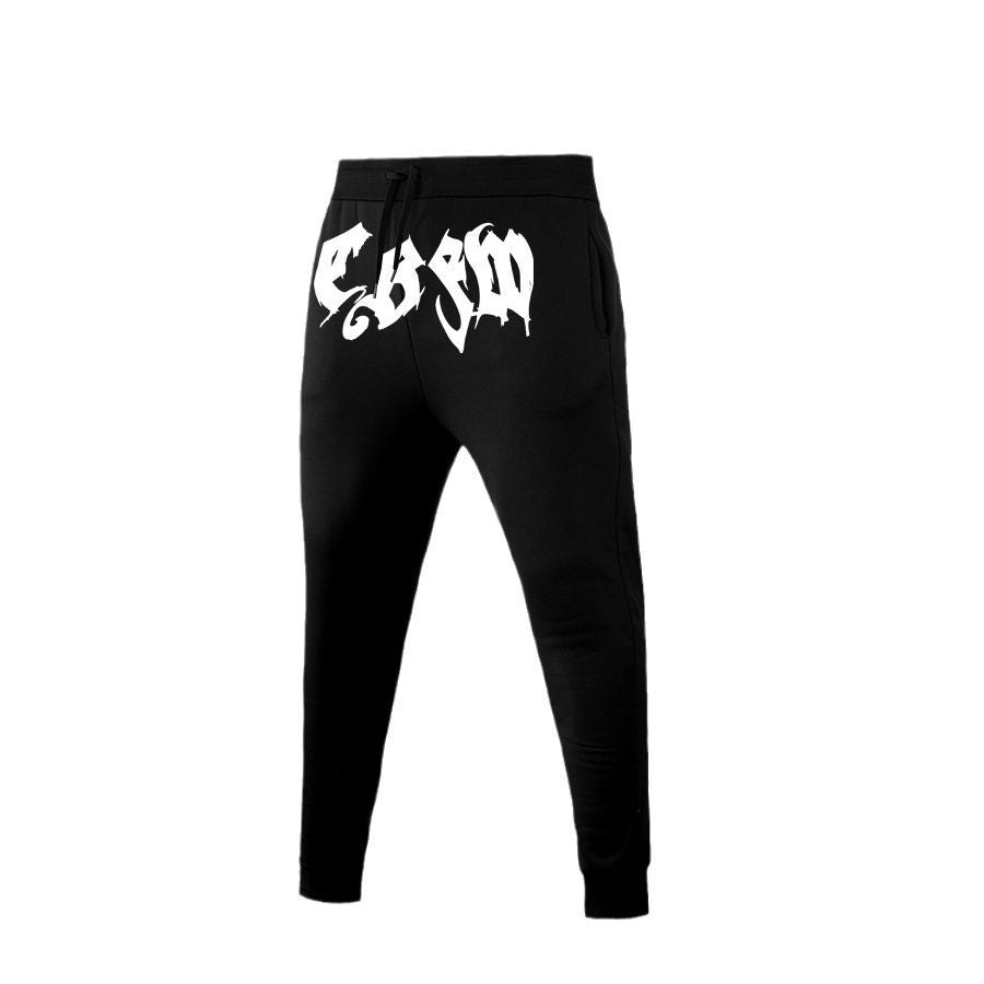 Damen Sportliche Slim Fit Jogginghose mit auffälligem Schriftzug Drune