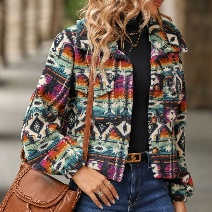 Drune | Print Bomberjacke - Lebhaftes Statement-Stück - Weiches Material - Lässiger Chic