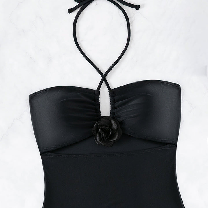 Damen Einteiliger Badeanzug mit modischem Cut-Out und elegantem Wickeldetail Drune