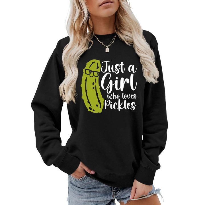 Damen Sweatshirt mit humorvollem Gurkenmotiv und lässigem Schnitt Drune