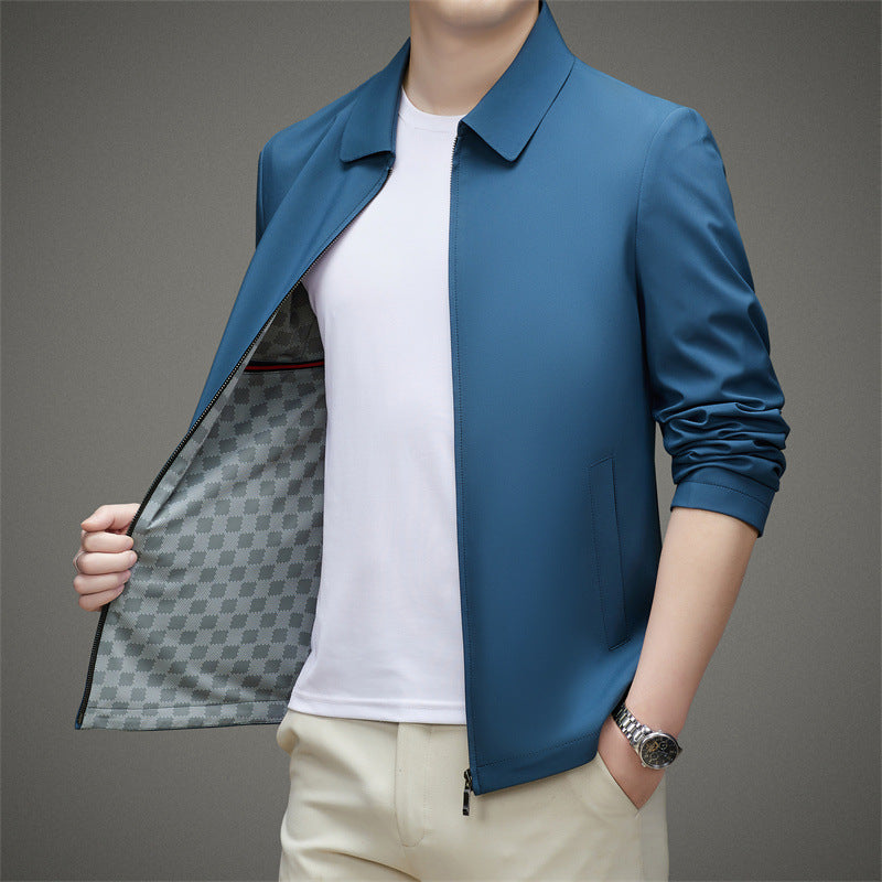 Herren Übergangsjacke mit modernem Stehkragen und praktischem Reißverschluss Drune