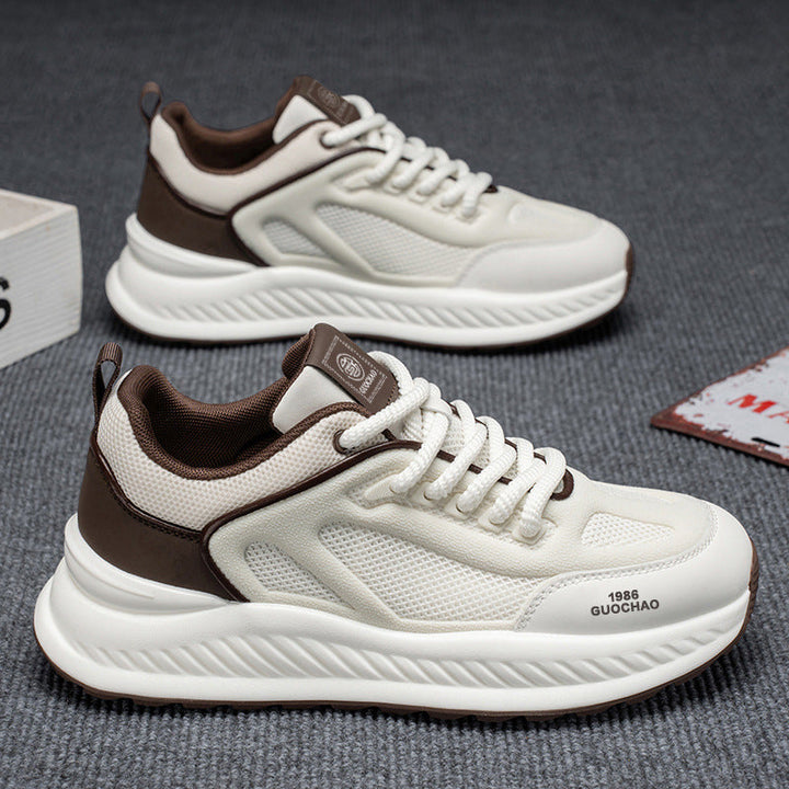 Damen Sportliche Freizeit Sneakers mit atmungsaktiver Mesh-Oberfläche und dämpfender Sohle Drune