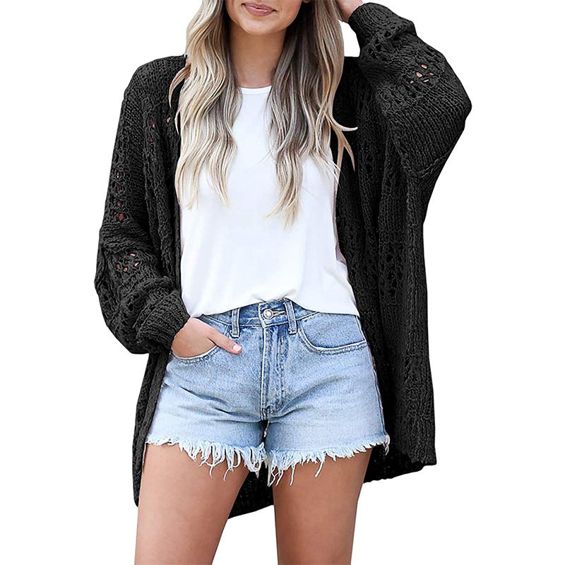 Damen offene Strickjacke Drune