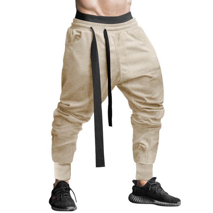 Herren Sportliche Relaxed Fit Jogginghose mit verstellbarem Bund Drune