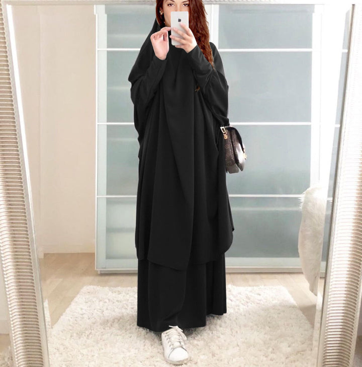 Damen Langarm Kaftan mit elegantem Schnitt und Weitem Design Drune