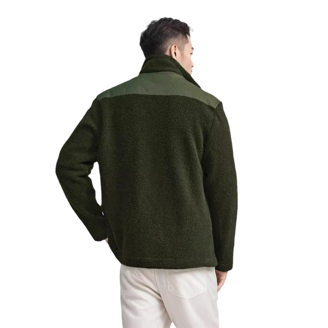 Herren bequeme Fleecejacke mit funktionalen Taschen Drune