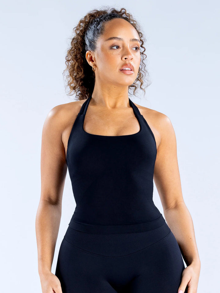 Damen Sportoberteil mit komfortablem Halter-Design und atmungsaktiven Materialien Drune