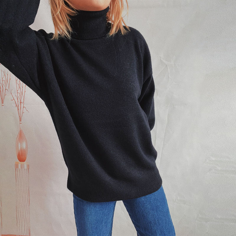 Drune | Weicher Pullover Aus Einfarbigem Strick