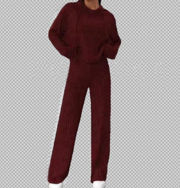 Damen lässiger Strickanzug Drune