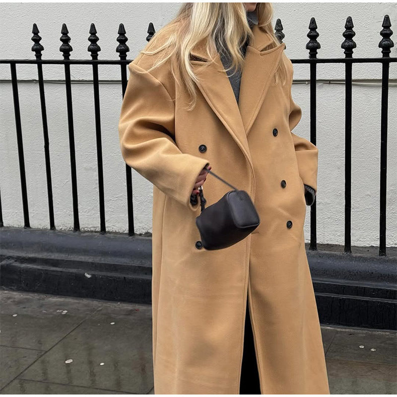 Damen eleganter Oversized-Trenchcoat Drune