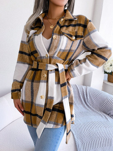 Drune | Plaid Shacket - Polyester-Mischung - Schmeichelhaft und Trendy