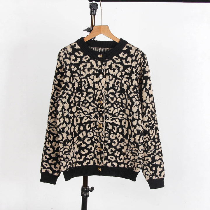 Damen lässiger Tierprints Pullover Drune