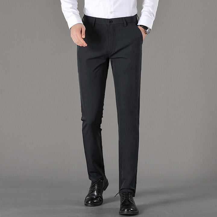 Herren schicke Chinohose mit slim fit Schnitt und elastischer Bund Drune