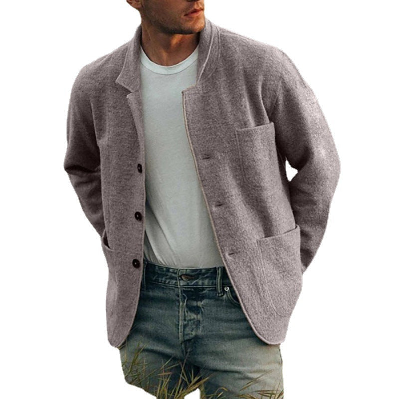 Herren bequemer und stilvoller Cardigan mit praktischen Taschen Drune