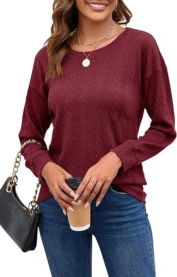 Damen modernes Strickoberteil mit eleganten Zierstrukturen Drune
