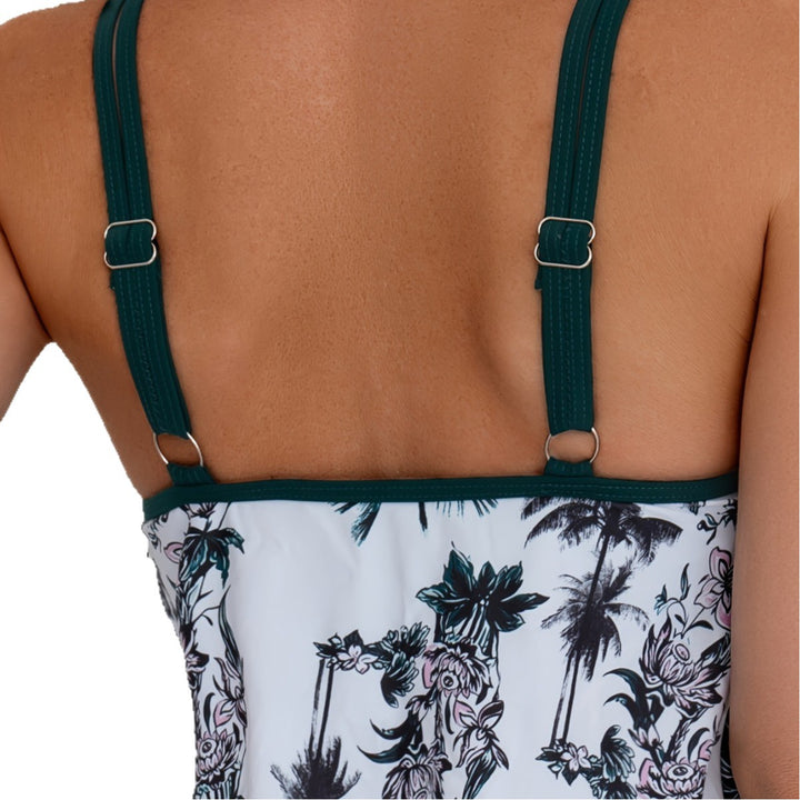 Damen Tankini mit elegantem Schnitt und floralem Design Drune