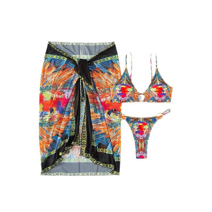 Damen Bikini-Set mit eleganter Wickelrock-Optik Drune