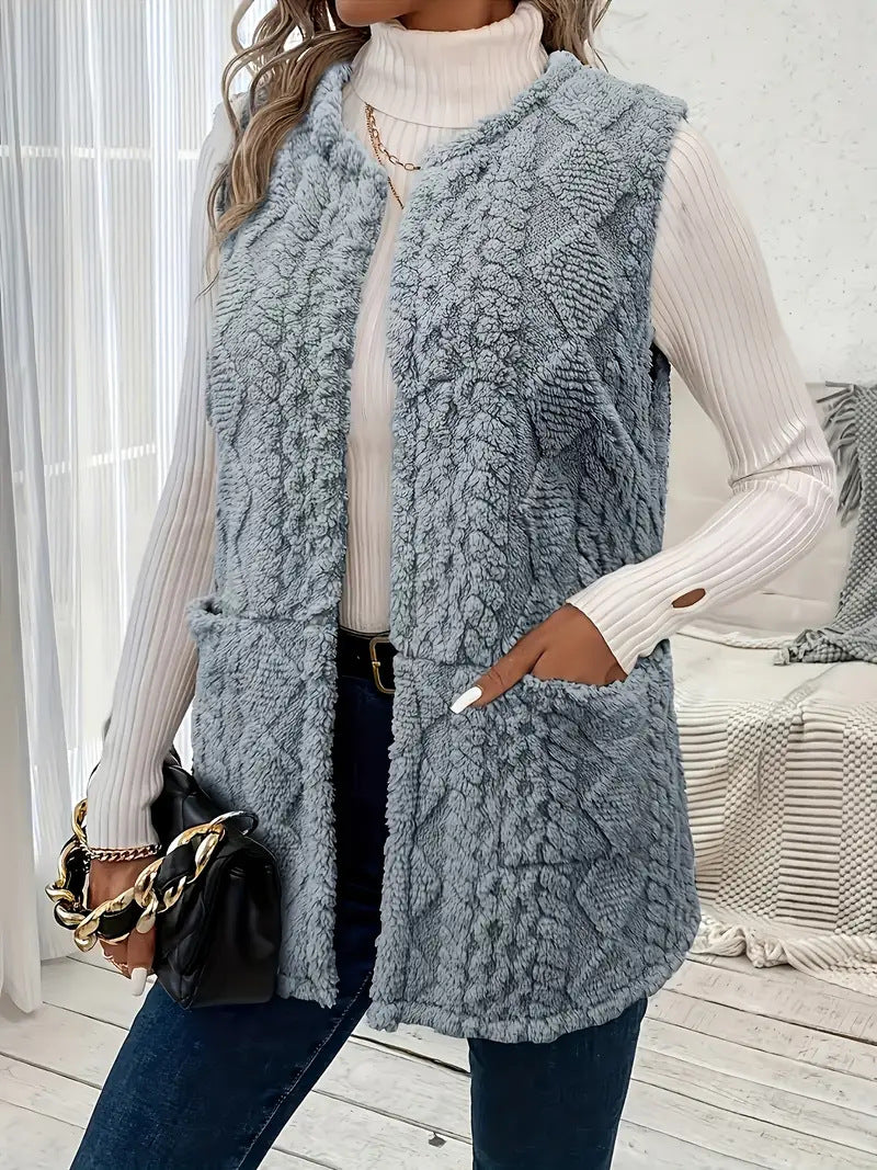 Damen Strickweste mit luxuriösem Obermaterial Drune