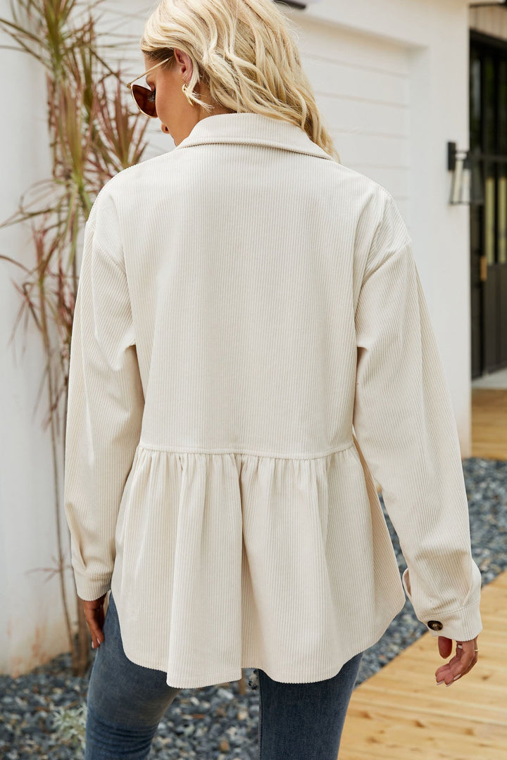 Drune | On Mauve Corduroy Shacket