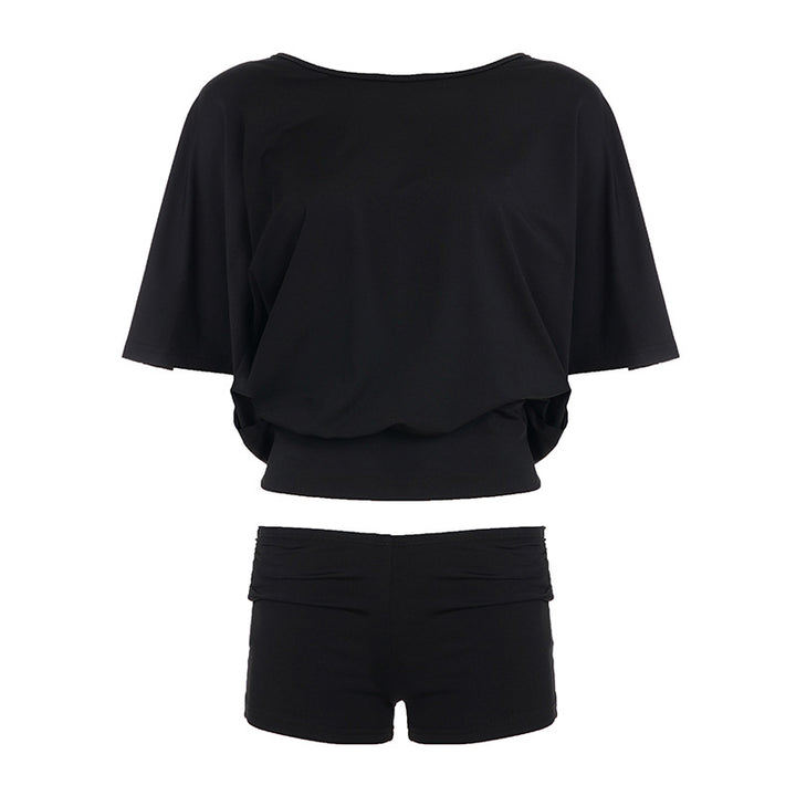 Damen Sportliches Oberteil und Shorts-Set Drune